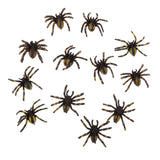 Maxbell Pack 12PCS PVC Simulated Spider Figure Fake Insect Model Childrens Toy-TypeB