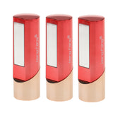 Maxbell 3pcs Magic Jelly Transparent Lip Sticks Set Color Temperature Change Lipsticks with Flower Inside & Mirror - Waterproof & Long Lasting & Moisture #01#02#03