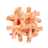 Maxbell Wooden Toys Adults Kids Twelve Sister Cage Kong Ming Lock Unlock Puzzle Game Intellectual Puzzle