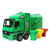 Maxbell Super Large Die Cast Pull Back Sanitation Garbage Truck Model Kids Toy 1:22