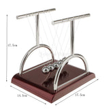 Maxbell 17.5x14.5x17.5cm Newton Cradle Executive Balance Ball Pendulum Toy T Shape-L