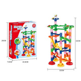 Maxbell Marble Runs Race DIY Building Construction Blocks Kids Toy Gift 74pcs/Set