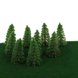 Maxbell Pack 20pcs Model Light Green Tree Train Diorama Wargame Layout N 1:150 SCALE