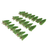 Maxbell Pack 20pcs Model Light Green Tree Train Diorama Wargame Layout N 1:150 SCALE