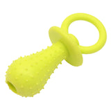 Maxbell 3Pcs Bite Resistant Bell Rubber Pacifier Pet Dog Puppy Molar Chew Training Toys Color Random Delivery