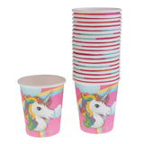 Maxbell Pieces of 60 Unicorn Paper Cups Cake Tray Napkins Set Wedding Baby Shower Supplier