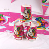 Maxbell Pieces of 60 Unicorn Paper Cups Cake Tray Napkins Set Wedding Baby Shower Supplier