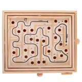 Maxbell Kids Children Labyrinth Puzzle Board Game Educational Wooden Party Maze Toys