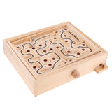 Maxbell Kids Children Labyrinth Puzzle Board Game Educational Wooden Party Maze Toys