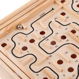 Maxbell Kids Children Labyrinth Puzzle Board Game Educational Wooden Party Maze Toys