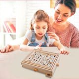 Maxbell Kids Children Labyrinth Puzzle Board Game Educational Wooden Party Maze Toys