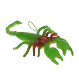 Maxbell Simulation Animal Model - Rubber Scorpions Model Figures Kids Gift Joke Props Green