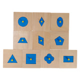 Maxbell Wooden Block Sorter Geometrical Shape Preschool Kids Learning Puzzle Toy