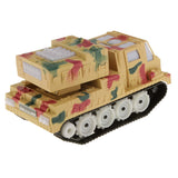 Maxbell Electric Plastic Tank Model Kit Diecast Cars Tanks Toy Gift with Lights & Sounds Khaki