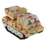 Maxbell Electric Plastic Tank Model Kit Diecast Cars Tanks Toy Gift with Lights & Sounds Khaki