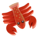 Maxbell Kitchen Pretend Food Play Toy Wooden Magnetic Decorative Lobster Kid Gift