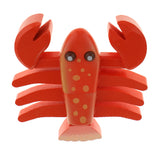 Maxbell Kitchen Pretend Food Play Toy Wooden Magnetic Decorative Lobster Kid Gift