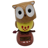 Maxbell Cute Flip-flap Swing Dancing Solar Powered Brown Owl Bird Toy Kids Birthday Xmas Gift