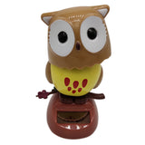 Maxbell Cute Flip-flap Swing Dancing Solar Powered Brown Owl Bird Toy Kids Birthday Xmas Gift