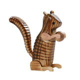 Maxbell Squirrel Animal Shaped Wood Craft Model Home Room Desk Showcase Display Toy