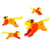 Maxbell Mini Cute Tiger Shape Building Blocks 3D Puzzle Game Educational DIY Toy for Kids