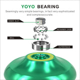 Maxbell New Professional YoYo Ball Bearing String Trick Alloy Kids Toys Green Outdoor Games