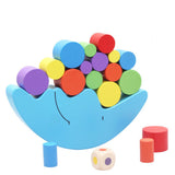 Maxbell Colorful Moon Shaped Blocks Baby Wooden Balancing Game Development Toy