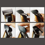 Maxbell Electric Hair Trimmer Clipper Men Shaver Barber Haircut LCD Machine Golden