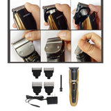 Maxbell Electric Hair Trimmer Clipper Men Shaver Barber Haircut LCD Machine Golden