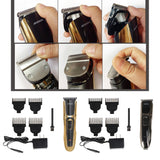 Maxbell Electric Hair Trimmer Clipper Men Shaver Barber Haircut LCD Machine Golden