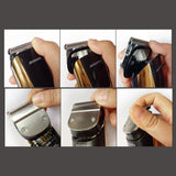 Maxbell Electric Hair Trimmer Clipper Men Shaver Barber Haircut LCD Machine Golden