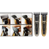 Maxbell Electric Hair Trimmer Clipper Men Shaver Barber Haircut LCD Machine Golden
