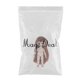 Maxbell Lovely 16cm Ball Jointed Girl Doll Nude Body DIY Parts Brown Hair with Bangs