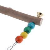 Maxbell Pet Parrot Swing Wood Bird Parrot Hanging Swing Toys for Parakeet Cockatoo S