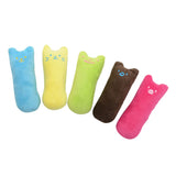 Maxbell 5 Pack Pet Cat Thumb Toys with Catnip Cat Catnip Chew Toys Plush Cat Toys