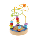 Maxbell Wood Baby Math Toy Counting Circles Bead Abacus Wire Around Beads Sun Flower