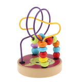 Maxbell Wood Baby Math Toy Counting Circles Bead Abacus Wire Around Beads Giraffe