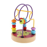 Maxbell Wood Baby Math Toy Counting Circles Bead Abacus Wire Around Beads Giraffe