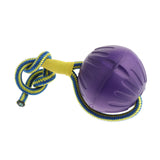 Maxbell Foam Ball Pet Dog Training Toy Ball with Rope Purple_M