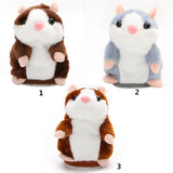 Maxbell Plush Talking Hamster Toy Speech Recorder Nod Mimicry Repeat Dark Brown