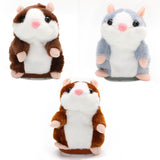 Maxbell Plush Talking Hamster Toy Speech Recorder Nod Mimicry Repeat Dark Brown