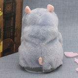 Maxbell Plush Talking Hamster Toy Speech Recorder Nod Mimicry Repeat Gray