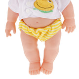 Maxbell Realistic Silicone Baby Doll Vinyl Lifelike Baby Boy in Yellow