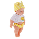 Maxbell Realistic Silicone Baby Doll Vinyl Lifelike Baby Boy in Yellow