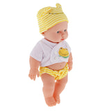 Maxbell Realistic Silicone Baby Doll Vinyl Lifelike Baby Boy in Yellow