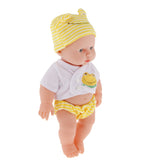 Maxbell Realistic Silicone Baby Doll Vinyl Lifelike Baby Boy in Yellow