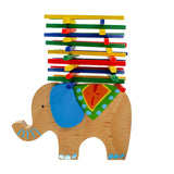 Maxbell Wooden Educational Elephant Balance Beam Game for Children Baby Kids Hands