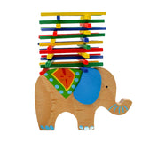 Maxbell Wooden Educational Elephant Balance Beam Game for Children Baby Kids Hands