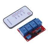 Maxbell 12V Four Channel 4CH RF Wireless Remote Controll Switch Relay Module 433MHz