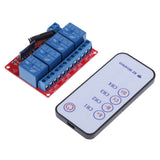 Maxbell 12V Four Channel 4CH RF Wireless Remote Controll Switch Relay Module 433MHz